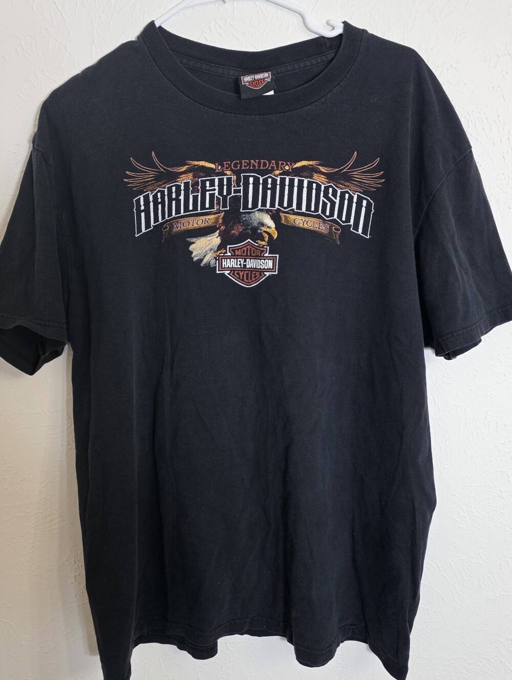 Vintage Harley Davidson Bossier City LA Legendary Eagle T-Shirt Men's